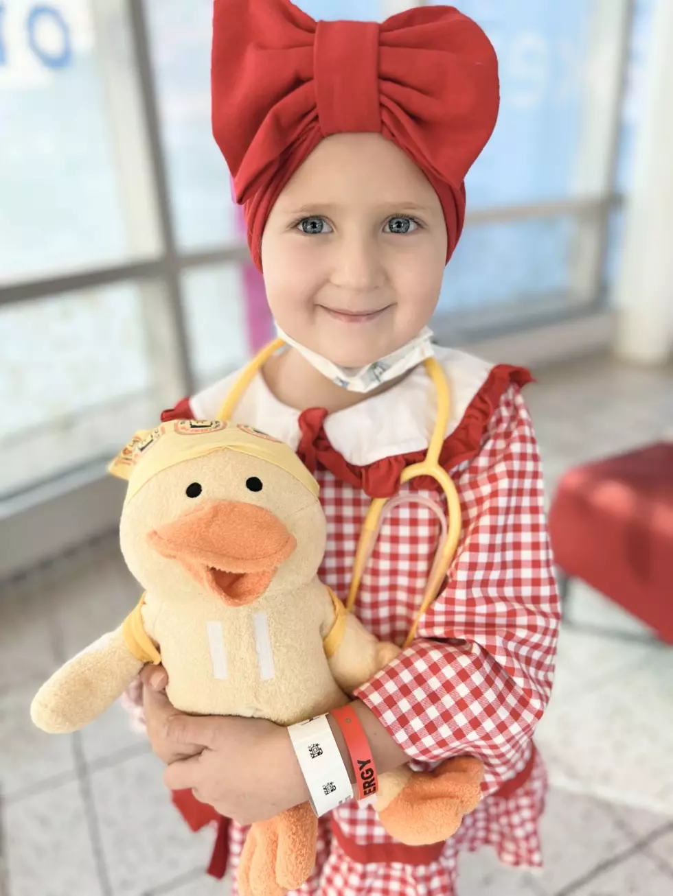 This sweet, brave little 5-year old girl from Barnegat, NJ is courageously batting cancer again